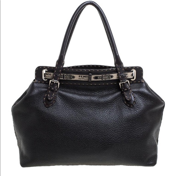 Fendi Selleria Leather Grand Borghese Tote NWOT - Picture 4 of 6